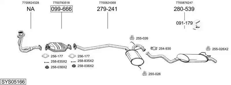 BOSAL SYS05166