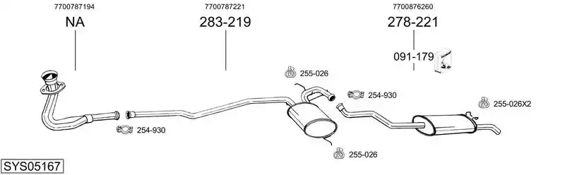 BOSAL SYS05167