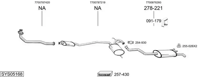 BOSAL SYS05168