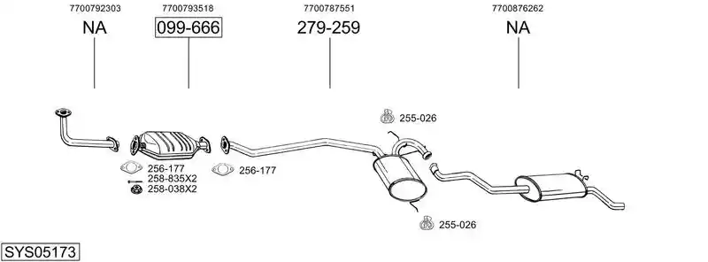 BOSAL SYS05173