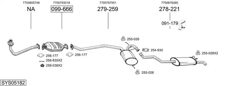 BOSAL SYS05182