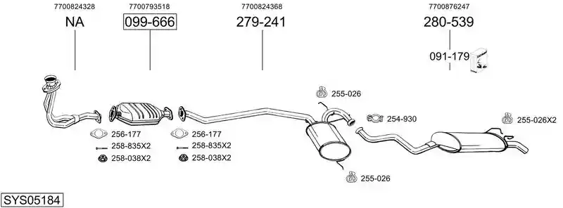 BOSAL SYS05184