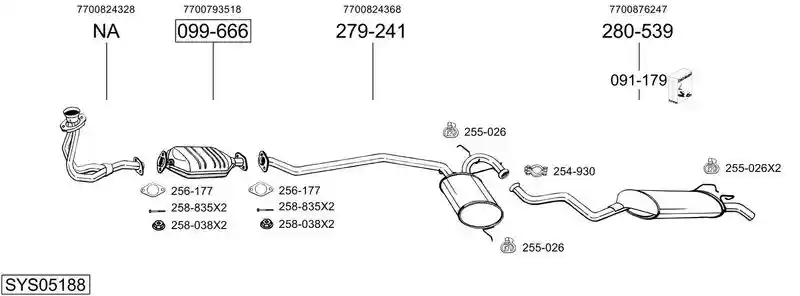 BOSAL SYS05188