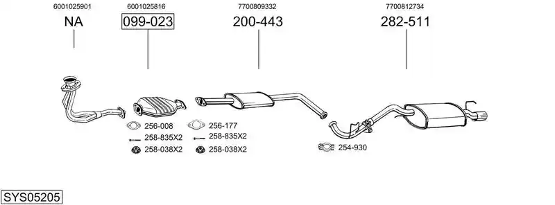 BOSAL SYS05205