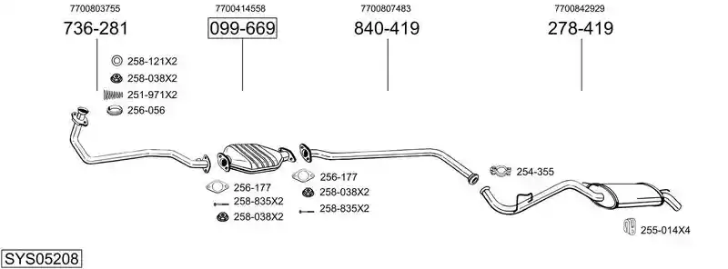BOSAL SYS05208