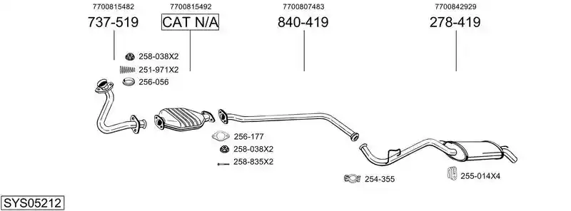 BOSAL SYS05212