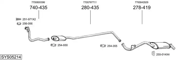 BOSAL SYS05214