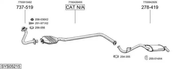 BOSAL SYS05215
