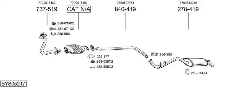 BOSAL SYS05217