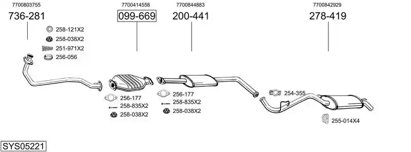 BOSAL SYS05221