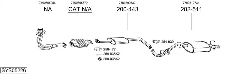 BOSAL SYS05226