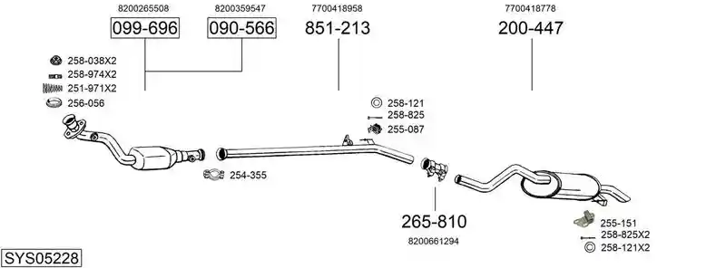 BOSAL SYS05228