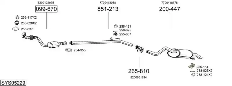 BOSAL SYS05229