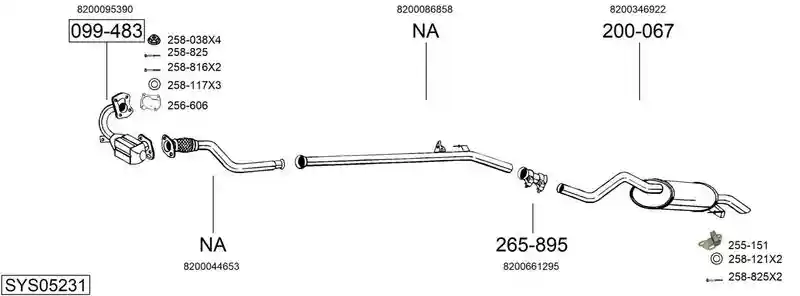 BOSAL SYS05231