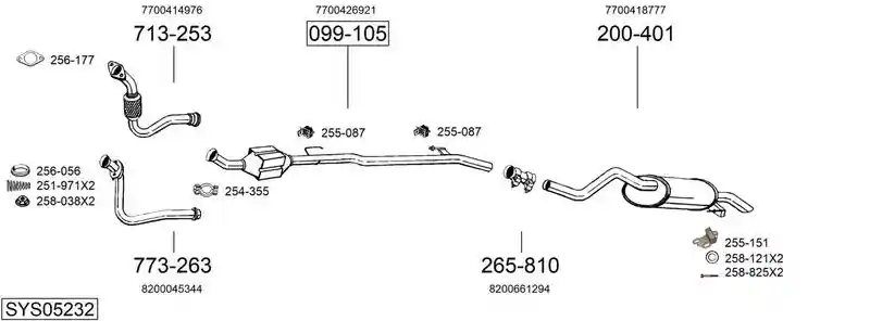 BOSAL SYS05232