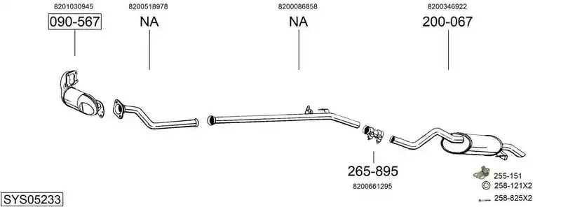 BOSAL SYS05233