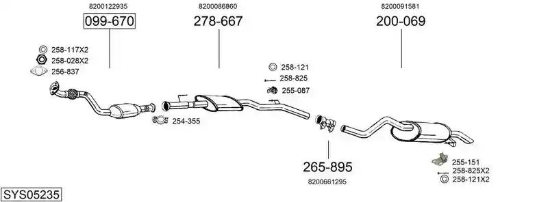 BOSAL SYS05235