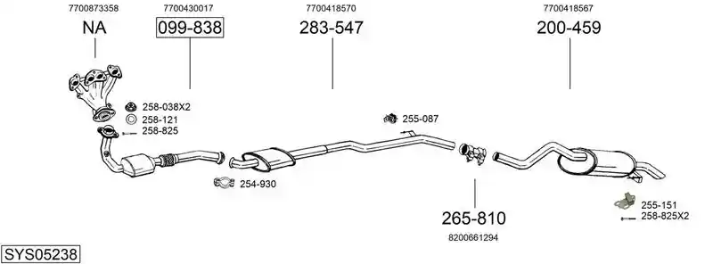 BOSAL SYS05238