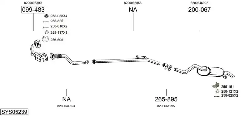 BOSAL SYS05239