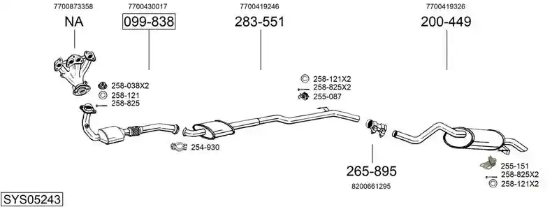 BOSAL SYS05243