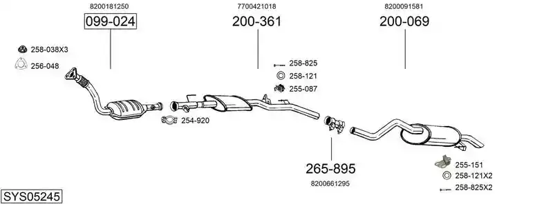 BOSAL SYS05245