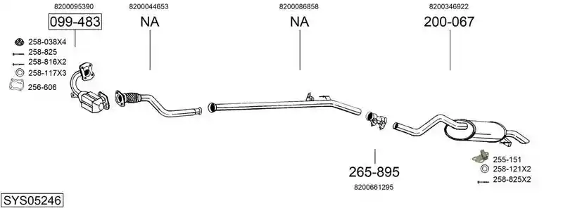BOSAL SYS05246