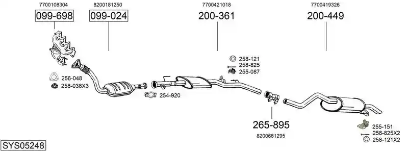 BOSAL SYS05248