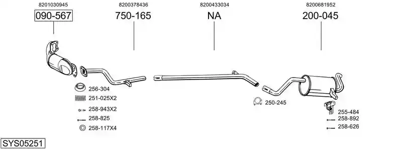 BOSAL SYS05251