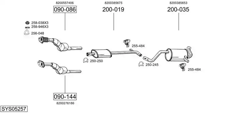BOSAL SYS05257