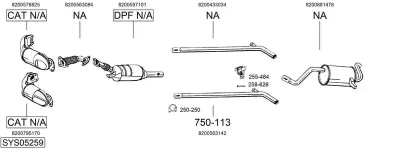 BOSAL SYS05259