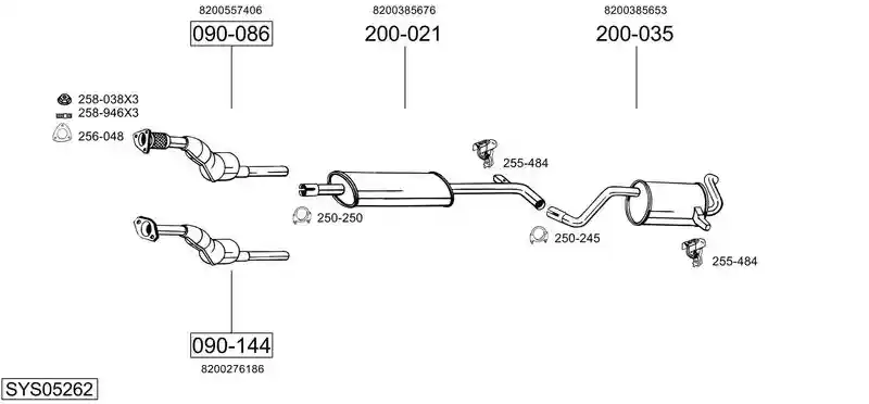 BOSAL SYS05262
