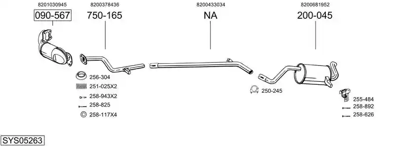 BOSAL SYS05263