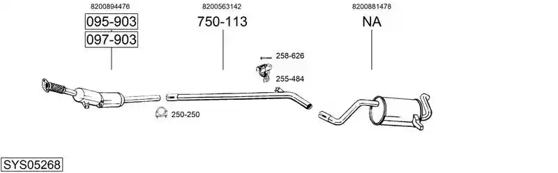 BOSAL SYS05268