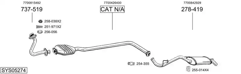 BOSAL SYS05274