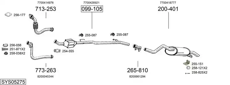 BOSAL SYS05275