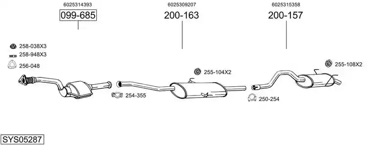 BOSAL SYS05287