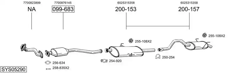 BOSAL SYS05290