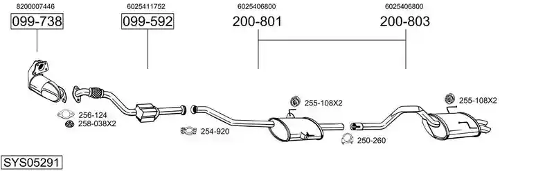 BOSAL SYS05291