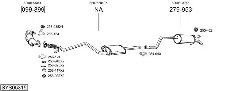 BOSAL SYS05315