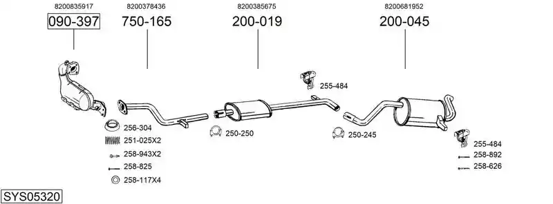 BOSAL SYS05320