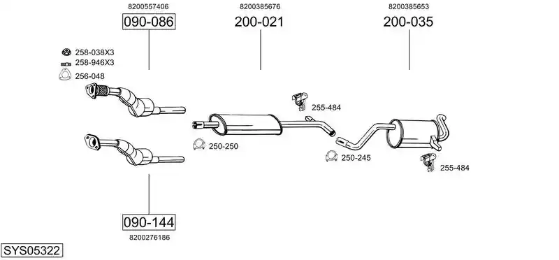 BOSAL SYS05322
