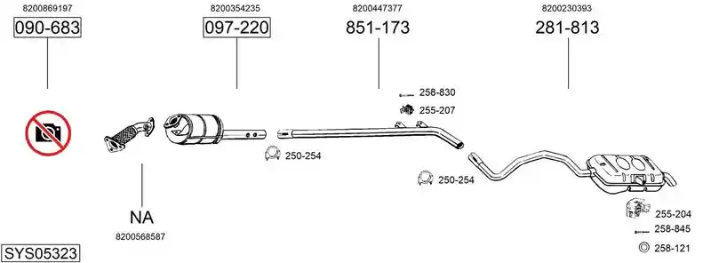 BOSAL SYS05323