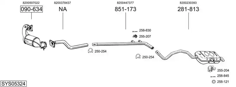BOSAL SYS05324