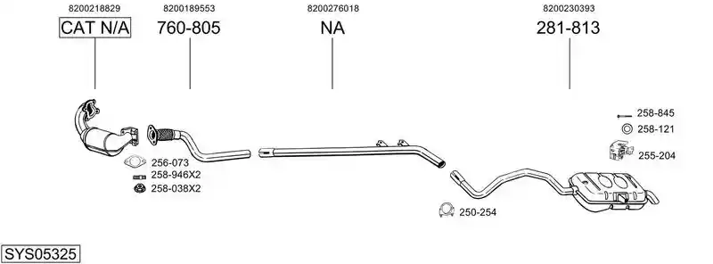 BOSAL SYS05325