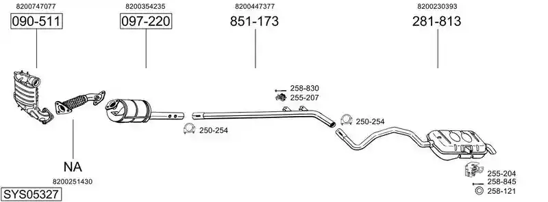 BOSAL SYS05327
