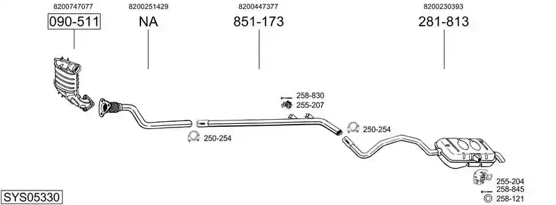 BOSAL SYS05330