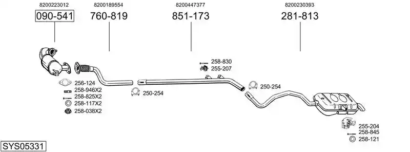 BOSAL SYS05331