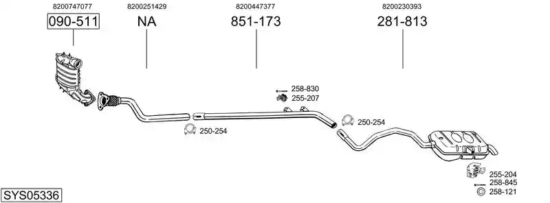 BOSAL SYS05336