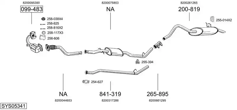 BOSAL SYS05341