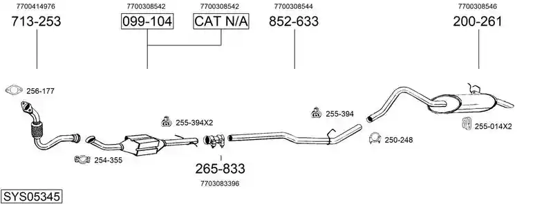 BOSAL SYS05345